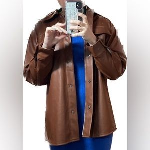 Faux Good Measure Shacket